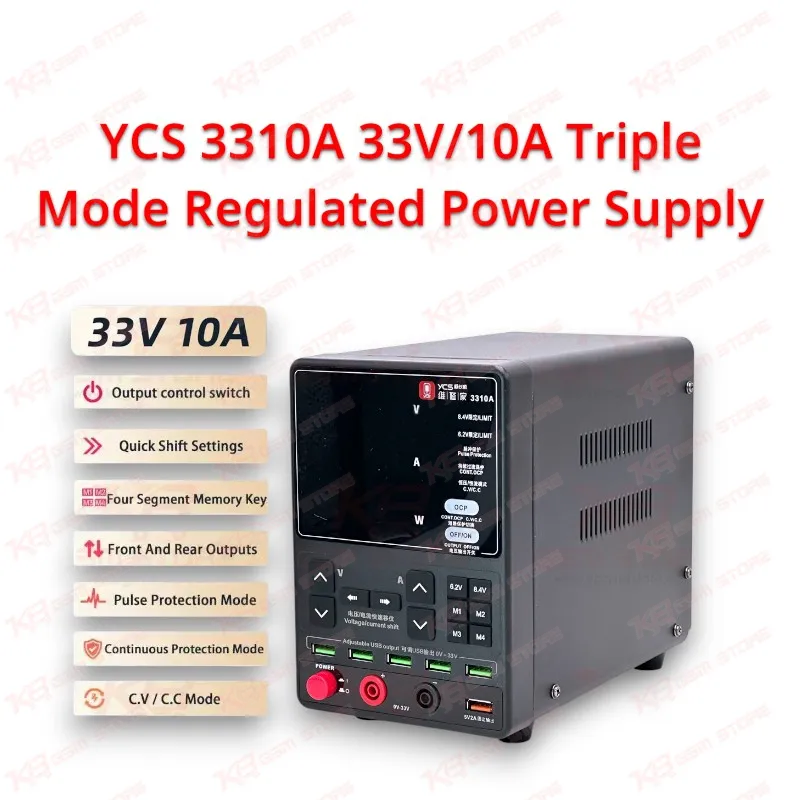 YCS 3310A 33V/10A Triple Mode Regulated Power Supply