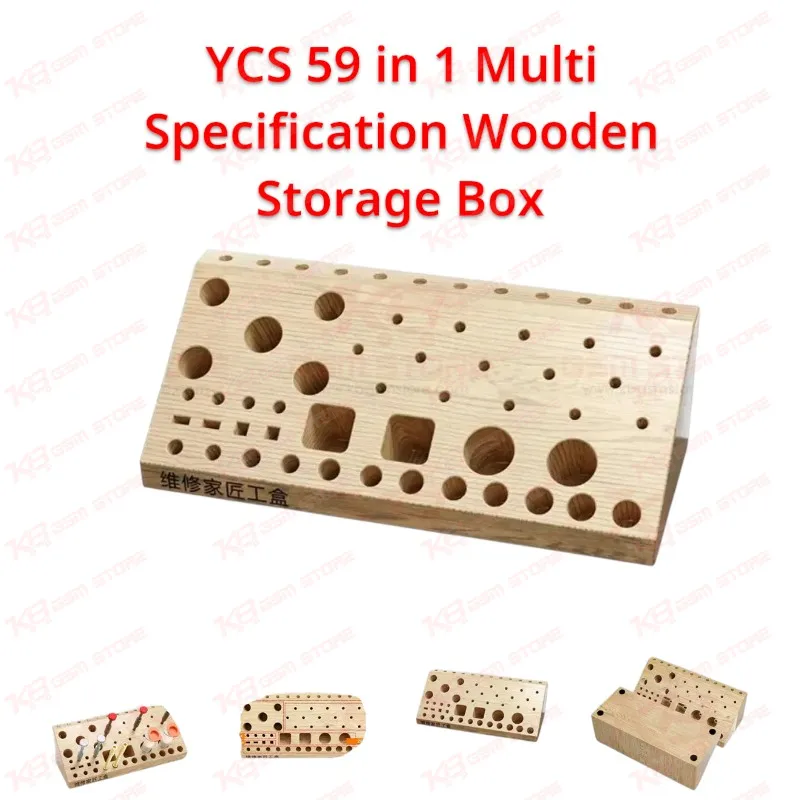 YCS 59 in 1 Multi Specification Wooden Storage Box