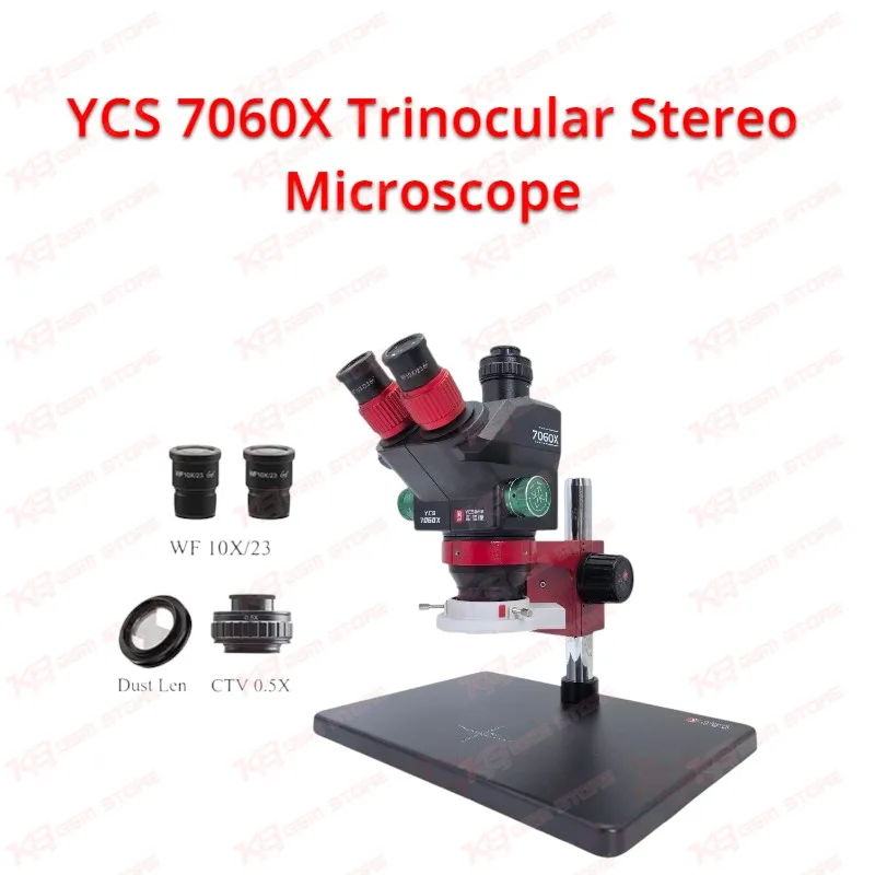 YCS 7060X Trinocular Stereo Microscope