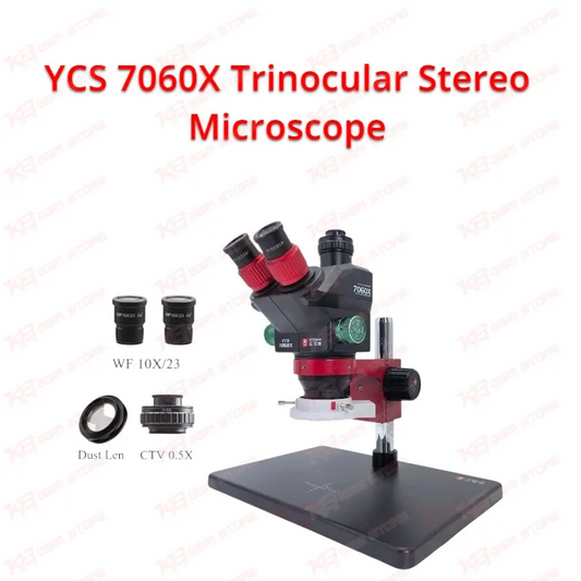 YCS 7060X Trinocular Stereo Microscope