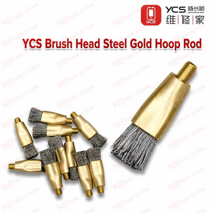 YCS Brush Head Steel Gold Hoop Rod