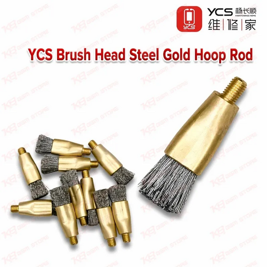 YCS Brush Head Steel Gold Hoop Rod