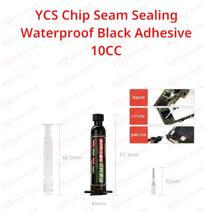 YCS Chip Seam Sealing Waterproof Black Adhesive 10CC