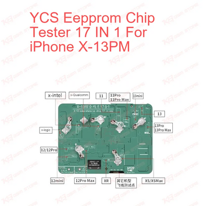YCS Eepprom Chip Tester 17 IN 1 For iPhone X-13PM