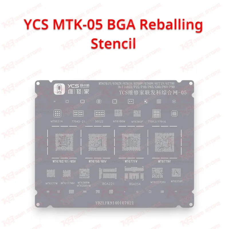 YCS MTK-05 BGA Reballing Stencil