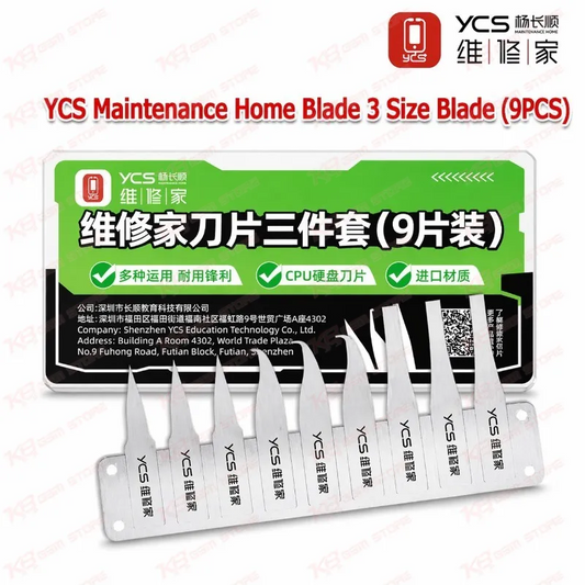 YCS Maintenance Home Blade 3 Size Blade (9PCS)