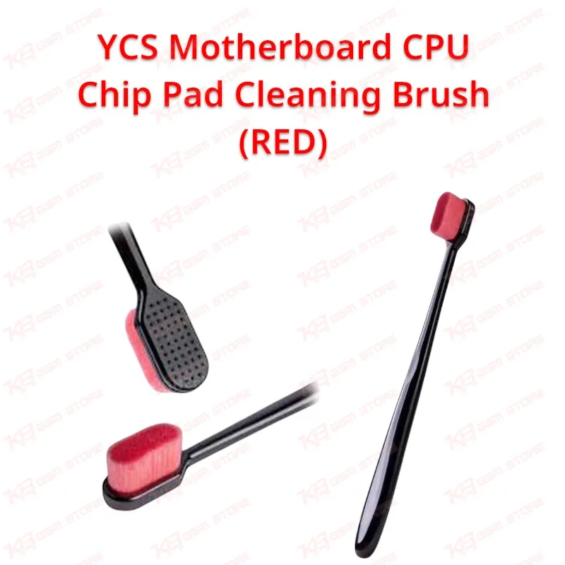 YCS Motherboard CPU Chip Pad Cleaning Brush (RED)