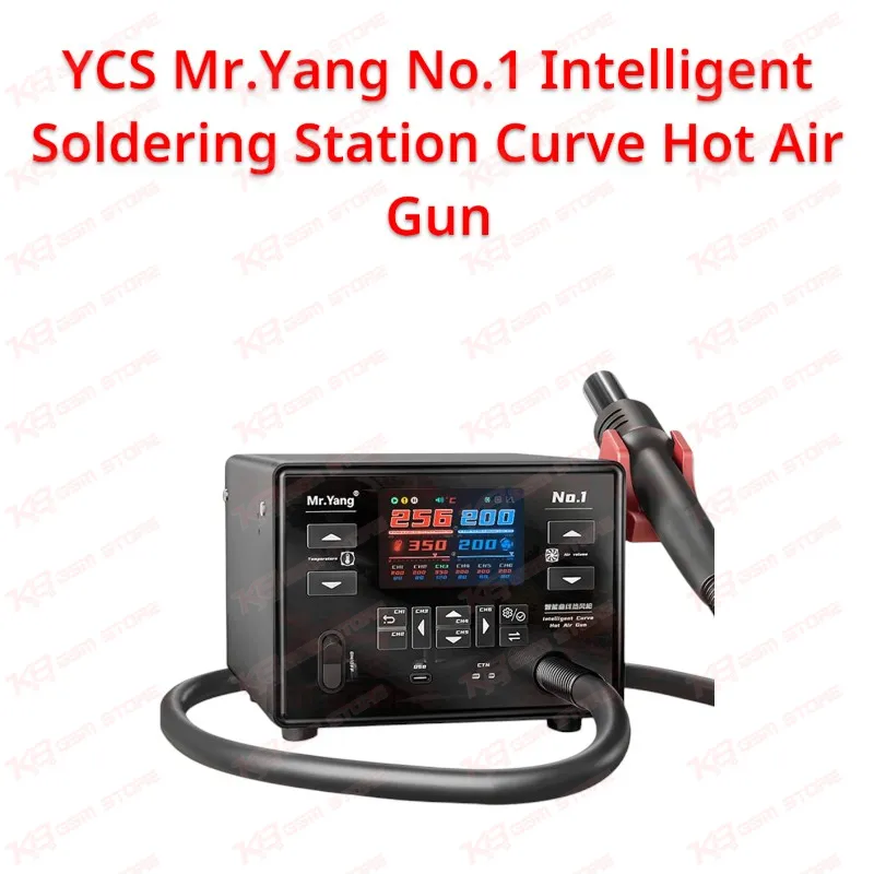 YCS Mr.Yang No.1 Intelligent Soldering Station Curve Hot Air Gun