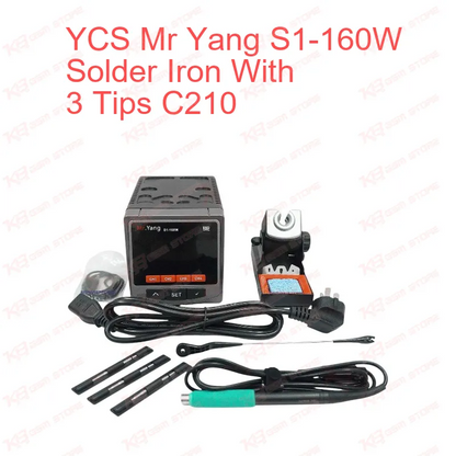 YCS Mr Yang S1-160W Solder Iron With 3 Tips C210