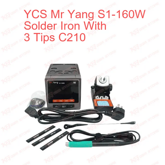 YCS Mr Yang S1-160W Solder Iron With 3 Tips C210