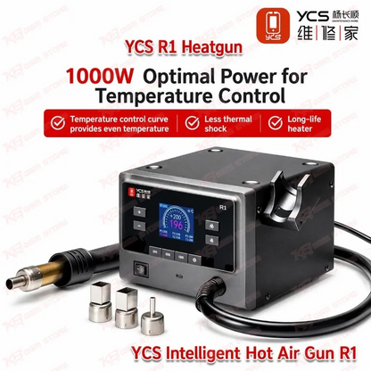 YCS R1 Soldering Station Hot Air Gun with 4 Nozzles