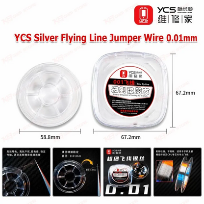 YCS Silver Flying Line Jumper Wire 0.01mm