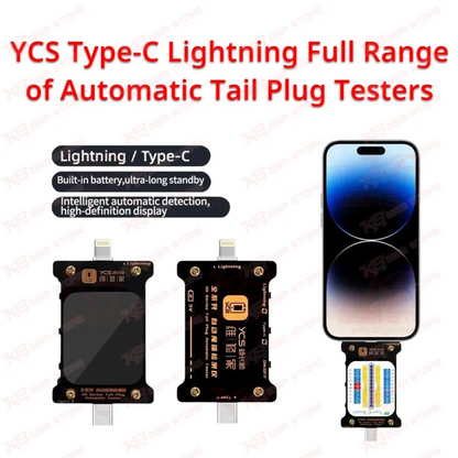 YCS Type-C Lightning Full Range of Automatic Tail Plug Testers