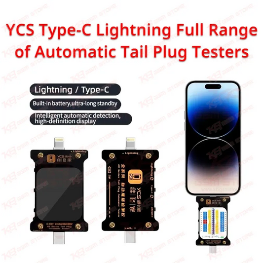 YCS Type-C Lightning Full Range of Automatic Tail Plug Testers