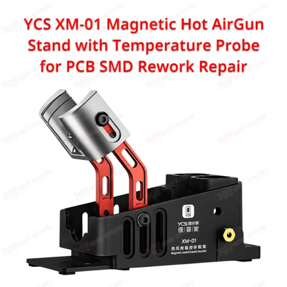 YCS XM-01 Magnetic Hot Air Gun Stand with Temperature Probe for PCB SMD Rework