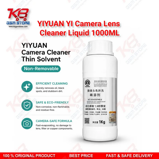 YIYUAN Camera Cleaner No-Disassembly Thin Solvent 1000ml – Mobile Camera Black Spot Cleaning Solution
