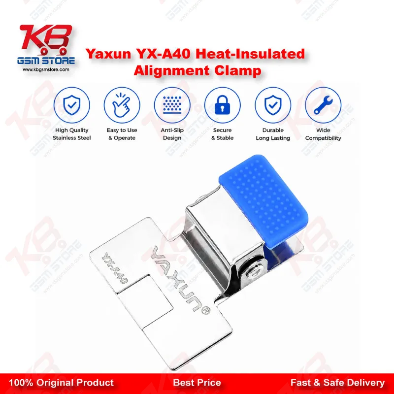 Yaxun YX-A40 Heat-Insulated Alignment Clamp – FPC & Display IC Soldering Fixture
