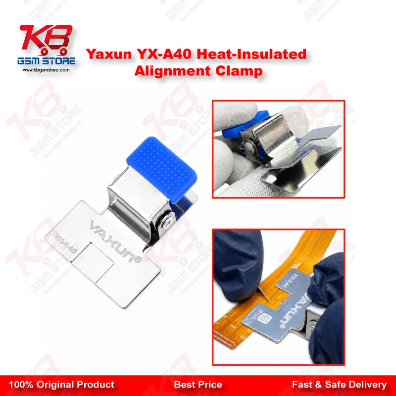 Yaxun YX-A40 Heat-Insulated Alignment Clamp – FPC & Display IC Soldering Fixture