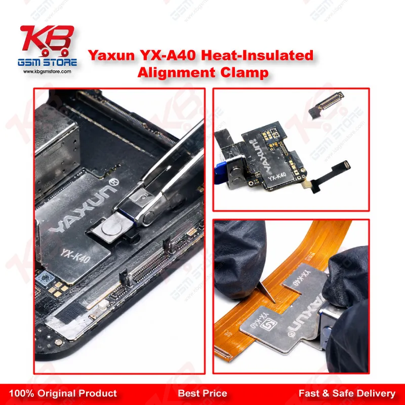 Yaxun YX-A40 Heat-Insulated Alignment Clamp – FPC & Display IC Soldering Fixture