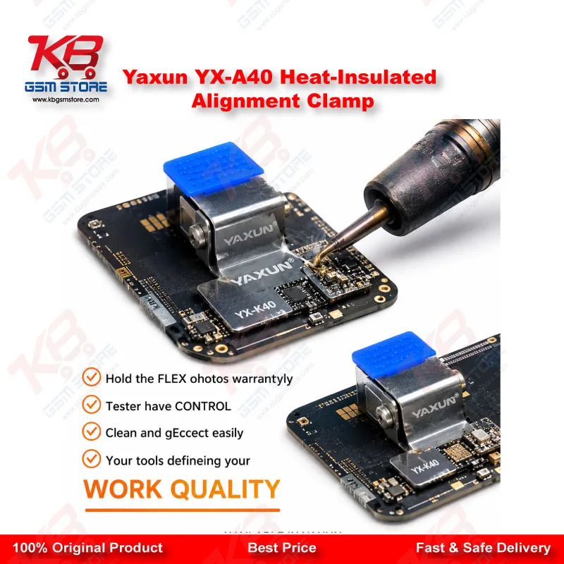 Yaxun YX-A40 Heat-Insulated Alignment Clamp – FPC & Display IC Soldering Fixture