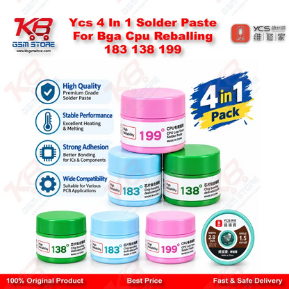 Ycs 4 In 1 Solder Paste For Bga Cpu Reballing 183 138 199