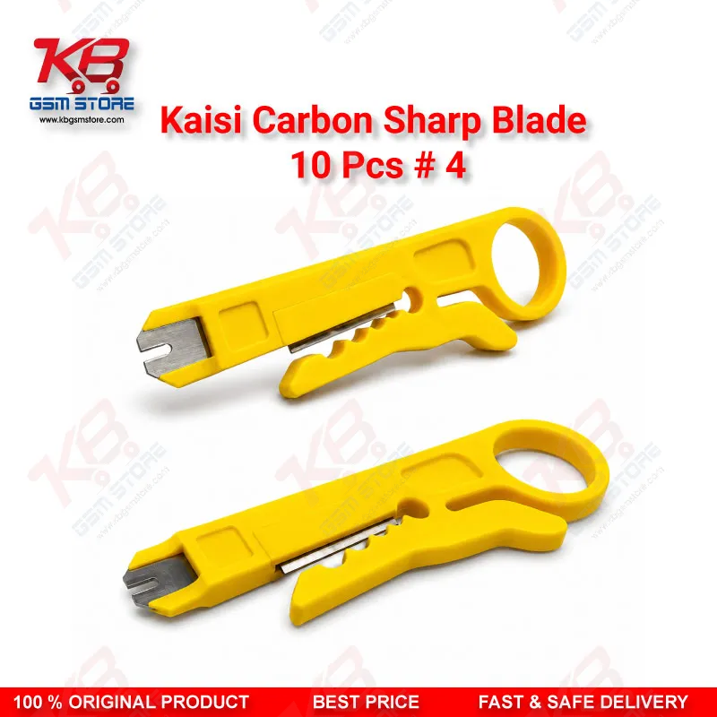 Yellow Mini Wire Cable Cutter & Stripper Plier – Compact Punch-Down Tool for Repair Benches