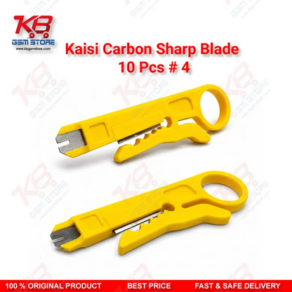 Yellow Mini Wire Cable Cutter & Stripper Plier – Compact Punch-Down Tool for Repair Benches