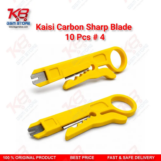 Yellow Mini Wire Cable Cutter & Stripper Plier – Compact Punch-Down Tool for Repair Benches