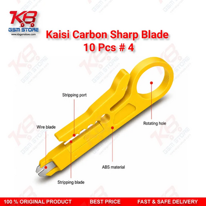 Yellow Mini Wire Cable Cutter & Stripper Plier – Compact Punch-Down Tool for Repair Benches
