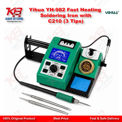 Yihua YH-982 Fast Heating Soldering Iron with C210 (3 Tips)