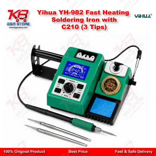Yihua YH-982 Fast Heating Soldering Iron with C210 (3 Tips)