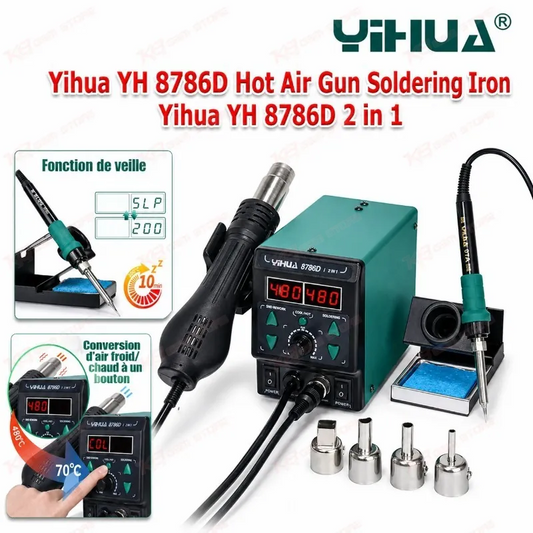 Yihua YH 8786D Hot Air Gun Soldering Iron