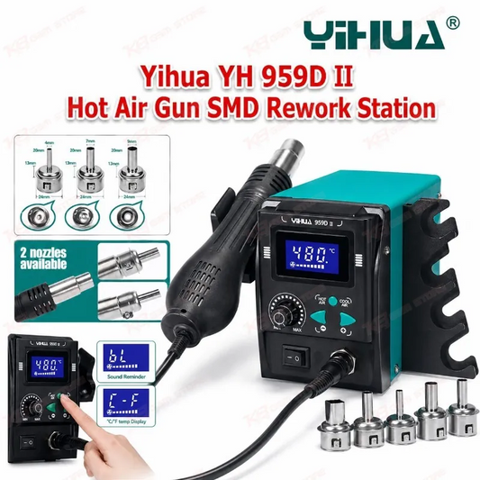 Yihua YH 959D II Hot Air Gun SMD Rework Station