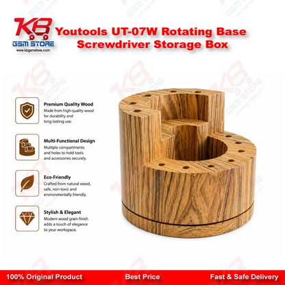 Youtools UT-07W Rotating Base Screwdriver Storage Box