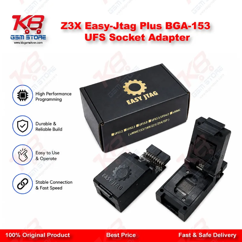 Z3X Easy-Jtag Plus BGA-153 UFS Socket Adapter