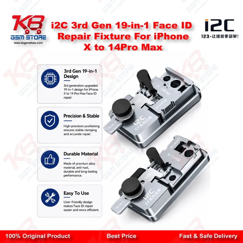 i2C 3rd Gen 19-in-1 Face ID Repair Fixture For iPhone X to 14Pro Max