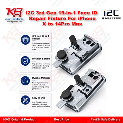 i2C 3rd Gen 19-in-1 Face ID Repair Fixture For iPhone X to 14Pro Max