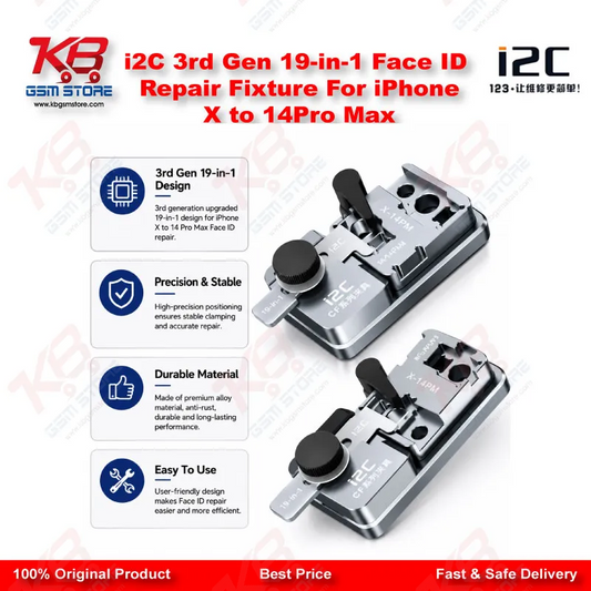 i2C 3rd Gen 19-in-1 Face ID Repair Fixture For iPhone X to 14Pro Max