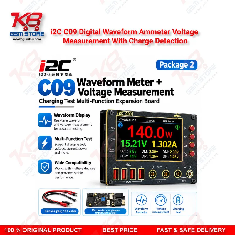 i2C C09 Digital Waveform Ammeter  Voltage Measurement With Charge Detection