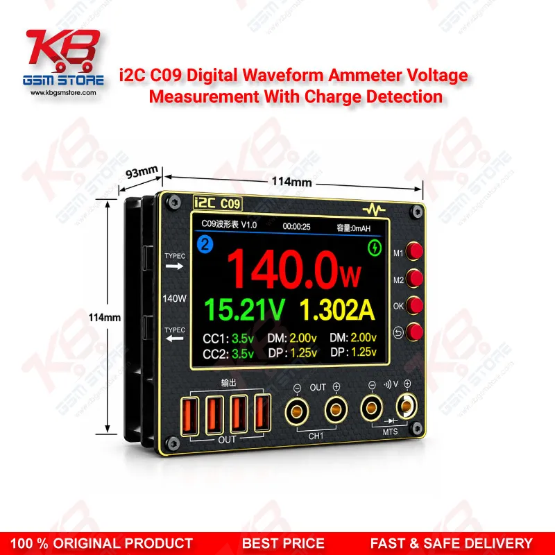 i2C C09 Digital Waveform Ammeter  Voltage Measurement With Charge Detection