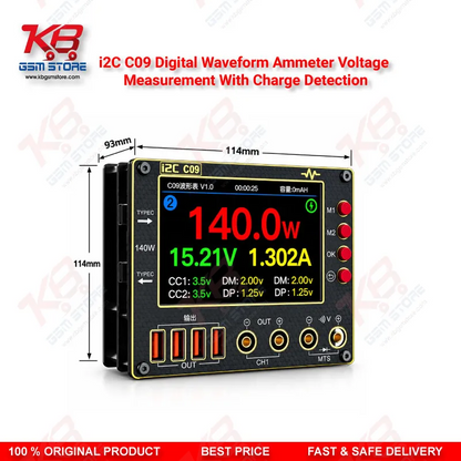 i2C C09 Digital Waveform Ammeter  Voltage Measurement With Charge Detection