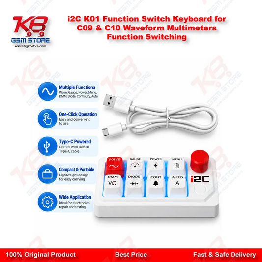 i2C K01 Function Switch Keyboard for C09 & C10 Waveform Multimeters Function Switching