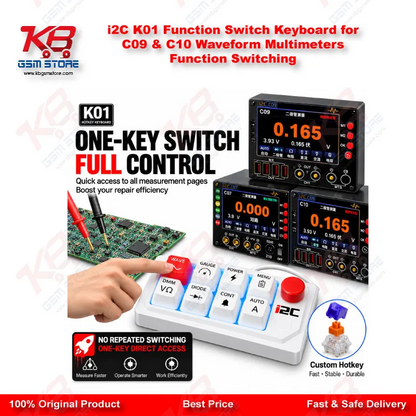 i2C K01 Function Switch Keyboard for C09 & C10 Waveform Multimeters Function Switching