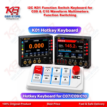 i2C K01 Function Switch Keyboard for C09 & C10 Waveform Multimeters Function Switching