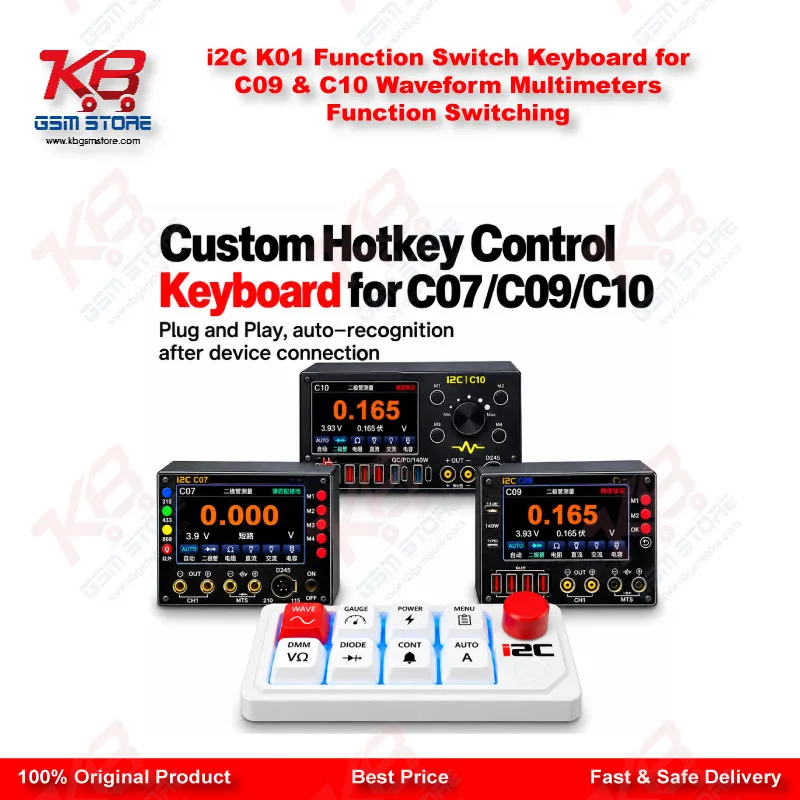i2C K01 Function Switch Keyboard for C09 & C10 Waveform Multimeters Function Switching
