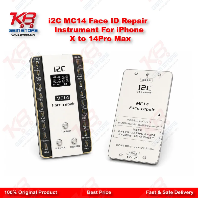 i2C MC14 Face ID Repair Instrument For iPhone X to 14Pro Max