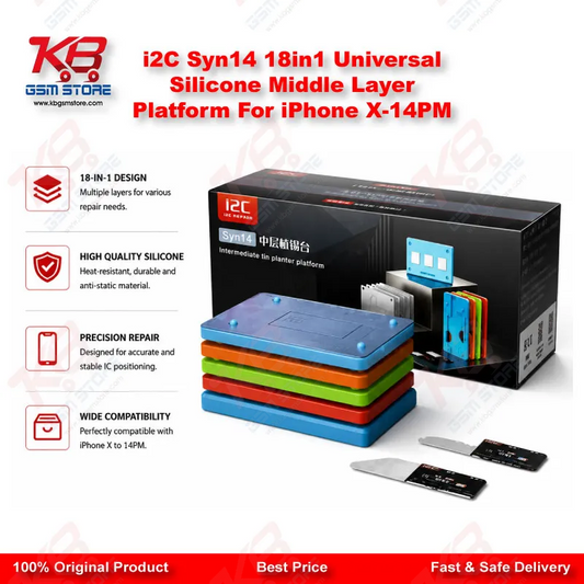i2C Syn14 18in1 Universal Silicone Middle Layer Platform For iPhone X-14PM
