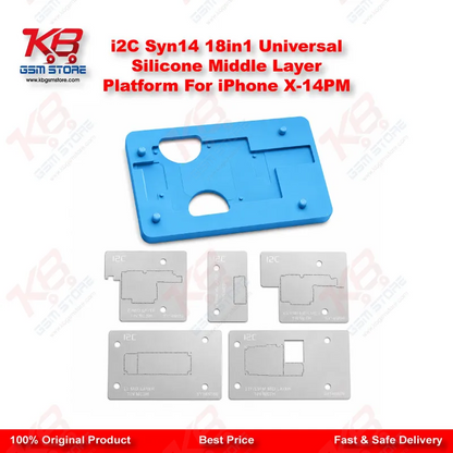 i2C Syn14 18in1 Universal Silicone Middle Layer Platform For iPhone X-14PM