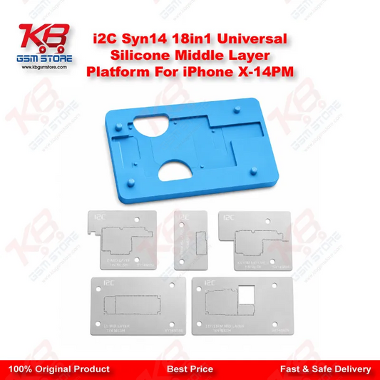 i2C Syn14 18in1 Universal Silicone Middle Layer Platform For iPhone X-14PM