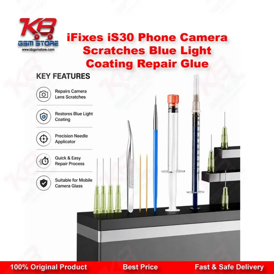 iFixes iS30 Camera Lens Scratch & Blue Light Coating Repair Glue for iPhone Android iPad